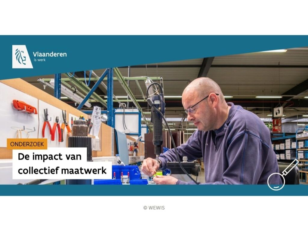 Via collectief maatwerk krijgen mensen met een afstand tot de arbeidsmarkt duurzame kansen op werk. Vandaag bieden 126 maatwerkbedrijven in Vlaanderen werk en begeleiding aan meer dan 25.000 personen. Een nieuw onderzoek van Deloitte en HIVA-KU Leuven brengt de impact hiervan duidelijk in kaart.